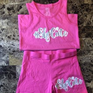 Kids tank top and Bermuda shorts #shecute